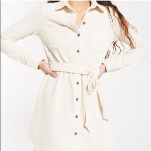 NWT Z SUPPLY OFF WHITE CORDUROY DRESS SIZE XS
